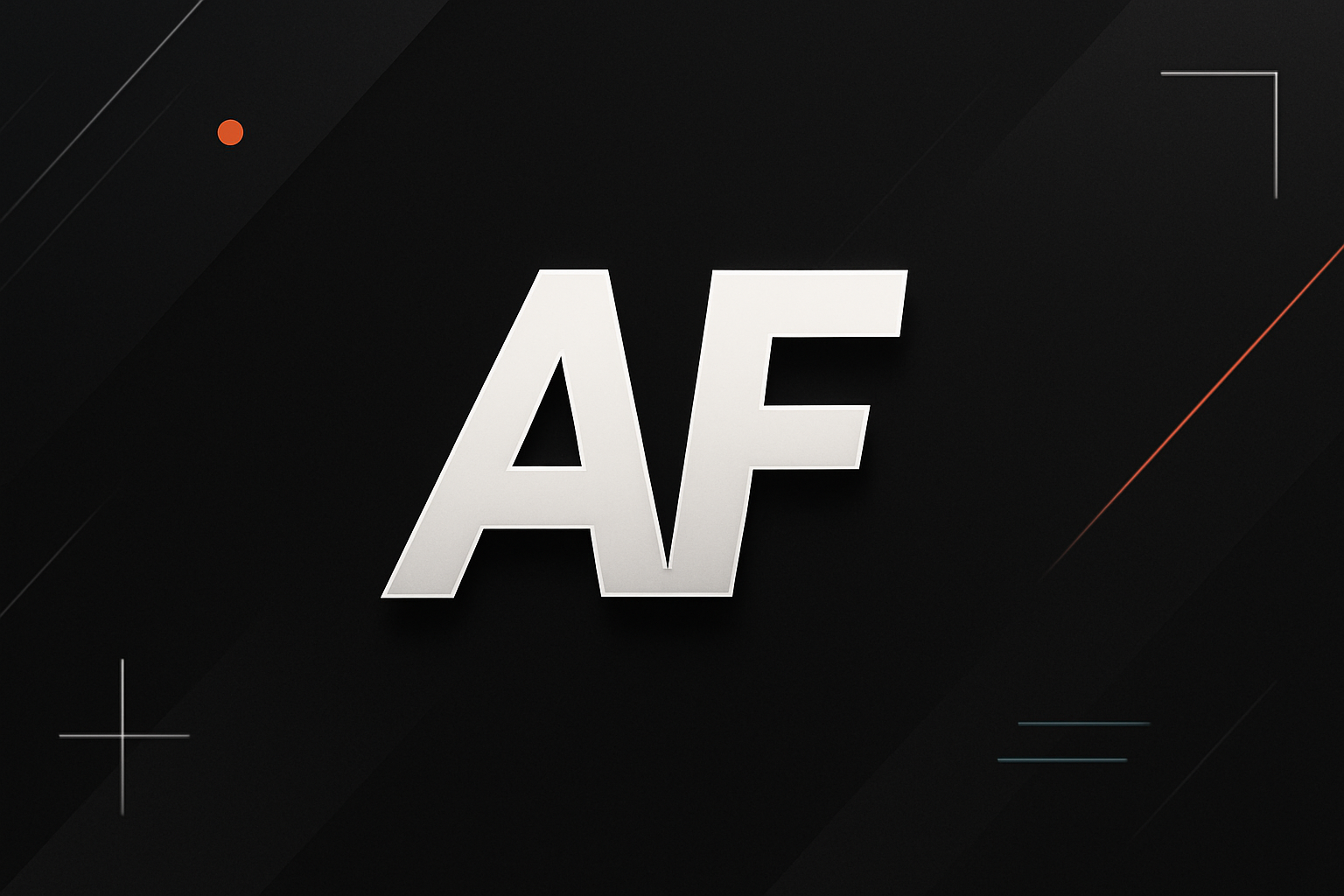 stylish image banner with the  AF logo modern layout  